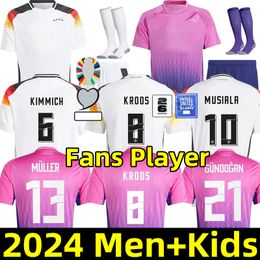 2024 Germany HUMMELS GNABRY Soccer Jerseys European Cup kit 24 25 KROOS WERNER DRAXLER REUS MULLER GOTZE Men Football Shirts Kids Kits Fans Player Version Home