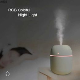 Humidifiers ABS Water drop 220ML Small Air Humidifiers for Home with 1M USB 6-10H Spray Diffuser Aroma Mist Maker Colorful light