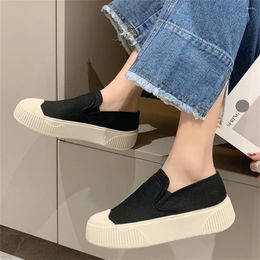 Casual Shoes Loafers Women 2024 Spring Shallow Ladies Patchwork Slip On Canvas Outdoor Walking Running Flats Sneakers