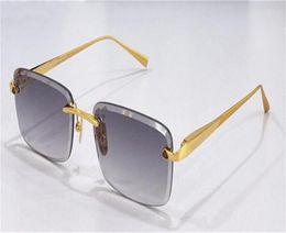 Fashion design sunglasses THE HORIZONIII K gold frame rimless square cut lens highend generous style top quality outdoor uv400 pr7128244
