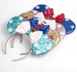 Hair Accessories Mouse Ears Headband Sequins Bows Charactor For Women Festival Hairband Girls Party for kids1982519