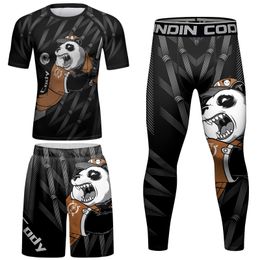 Cody Lundin Mma Bjj Shirt Pants Set Jiu Jitsu Rashguard Boxing Shorts Running Suit Men Kickboxing Jerseys Muay Thai Sportswear