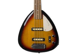 Custom Shop 4 Strings 3 Tone Sunburst Tear Drop Electric Bass Guitar Chrome Tailpiece Cover Drop 2194313