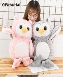 1pc 3769cm Cute Owl Plush Toys Lovely Baby Kids Appease Animal Owl Pillow Dolls Stuffed Birthday Christmas Presents T1910192453718