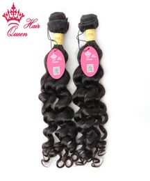 Queen Hair Products Peruvian Virgin hair More Wave 2pcs lot Top Quality bundles 100 human hair Fast 5801154