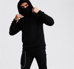 Ninja Hoodies Men Mask Cotton Oversized Hoodies Sports solid Long Sleeve Winter Hooded Sweatshirts Men Clothing Spot whole LJ25379704