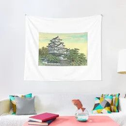 Tapestries Kawase Hasui Pacific Transport Lines Himeji Castle Tapestry Room Decor Decorative Wall Decorations For