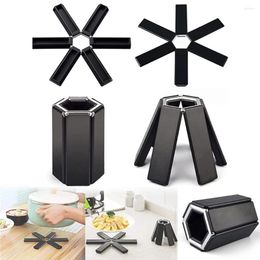 Table Mats Foldable Heat Insulation Mat Dining Anti-scald Home Placemat Kitchen Protector Pot Holder