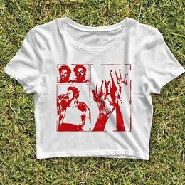 Women's T-Shirt Vintage Harry Crop Top Women Aesthetic 2000s T-Shirt Trendy Baby T Ladies Y2k Baby T 90s Grunge Clothes Fashion Party Tshirt 1 T240415