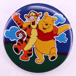 bear with friends tinplate brooch Cute Anime Movies Games Hard Enamel Pins Collect Cartoon Brooch Backpack Hat Bag Collar Lapel Badges
