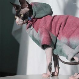 Dog Apparel Sphinx Hairless Cat Clothes Breathable T-shirt For Cats Stretch Fabric Clothing Kitten Pet Shirt Coats Puppy Gift