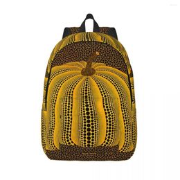 Backpack Yayoi Kusama Pumpkin Canvas Backpacks For Men Women Waterproof College School Abstract Art Bag Printing Bookbag