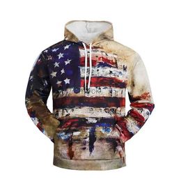 Sweatshirts Mens Jackets American USA Flag Eagle Hoodie Men Clothing 3D US Veteran Army Camo Printed New in Hoodies Women Harajuku Fashion Y2k Pullover 240412
