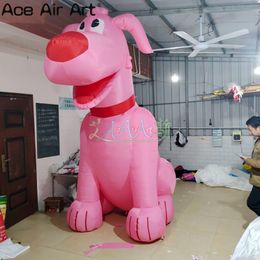 32.8ft high Giant Standing Pink Inflatable Pug Model Suitable For Commercial Promotion Decoration