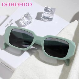 Sunglasses DOHOHDO Fashion Irregular Square For Women Men Vintage Designer Sun Glasses Eyewear Trendy Cool Shades