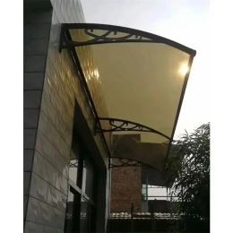 Door Window Awning Big Size PC Board Cover Outdoor Patio Canopy Sun Shelter Window Eaves Rain Cover Awning Aluminum Pergola