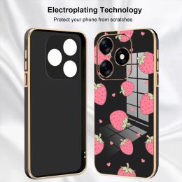 Girl Style Plating Phone Casing For Tecno Spark 10 Pro 4G Back Cover