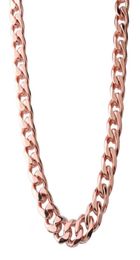 15mm Customization Length Trendy Mens Chain Rose Gold Colour Stainless Steel Necklace For Men Curb Cuban Link Hip Hop Jewellery Chain8807314