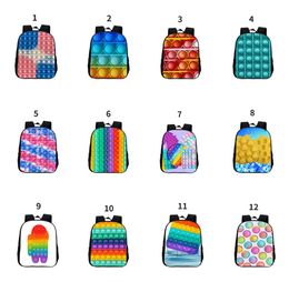 12 Styles Kids Students School Bag Teenage Backpack 3D Printing Shoulder Bags Sport Book Pack Cartoon Rucksack8202926