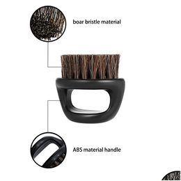 Sets Kits Mens Best Grooming Kit Double Sided Louse Wooden Beard Comb And Boar Bristle Care Brush Barber Drop Delivery Hair Products S Dh20S