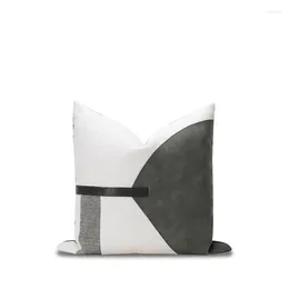 Pillow Modern White Grey Black Patchwork Cover 45x45cm Decorative Throw Pillowcase For Bedroom Sofa S Pillows Home Decor