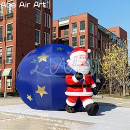 20ft high Giant Outdoor Inflatable Santa Claus Christmas EU/Ode to Joy for Xmas Decoration or Party