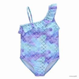 One-Pieces Kavkas Summer Girls Swimming Suit 9 M to 6 Years Fruit Floral Printed Hot Swimsuit Children One-piece Baby Swimwear For Kids