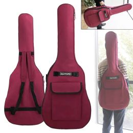 Hanger 40/41 Inch Waterproof 600D Oxford Cloth Guitar Bag Dual Strap Thicken Cotton Padded Acoustic Electric Bass Guitarra Backpacks