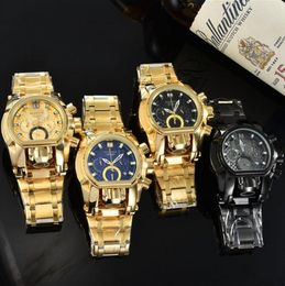 Undefeated Watch Reserve Bolt Zeus Mens Quartz Wirstwatch 52mm Chronograph Invincible Luxury Watches Invicto Reloj De Hombre For D6974820