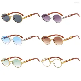 Sunglasses Small Frame Vintage Round Fashion Luxury Trendy Oval Sun Glasses Classic Punk For Women & Men