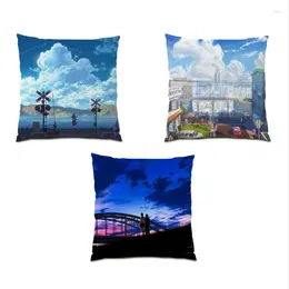 Pillow Living Room Decoration Sexy Throw Covers Portrait Cover 45x45 Beautiful Girl Cute Sigle Cartoon Japanese E0707