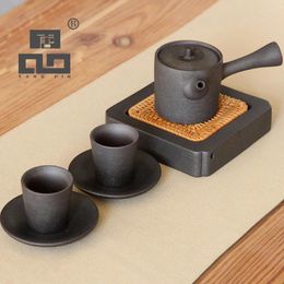 Teaware Sets TANGPIN Japanese Handmade Ceramic Teapot Kettle Tea Cup Porcelain Set Drinkware