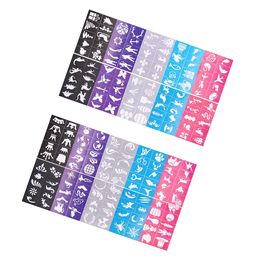 200 Pcs Stickers for Adults Stencils Tattoos Templates The Face Glitter Airbrush
