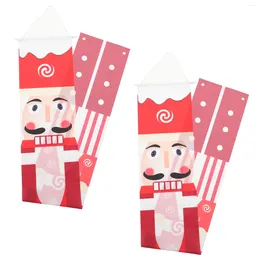 Decorative Figurines 100d Polyester Cloth Dining Room Decorations Front Door Couplet Party Ornament Outdoor Xmas