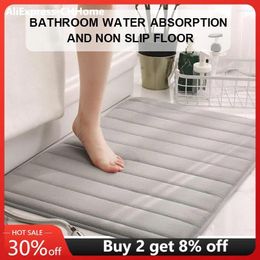 Bath Mats Toilet Floor Mat Doormat Soft Fleece Livingroom Microfiber Carpet Home Tub Sofa Area Rug Striped Non-slip Bathroom