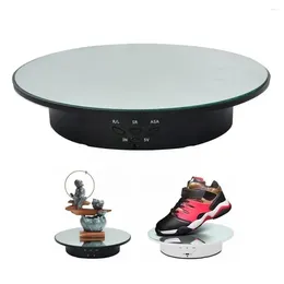 Decorative Plates Display Shelf Jewelry Handmade Video Electric Charging Table Rotating Automatic Document Turntable Panoramic V0O6