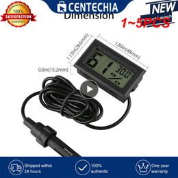 1~5PCS Mini LCD Digital Thermometer Hygrometer Gauge Tester Probe Incubator Aquarium Temperature Humidity Meter Sensor Detector