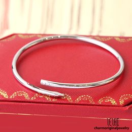 classic bracelet bangle 18k gold nail bracelet designer designer jewelry silver gold bangle for woman small model boho bracelets 18k gold bangle personalized