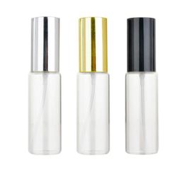 High Quality 30ml Glass Perfume Bottles Clear Spray Bottles 30 ml Empty Fragrance Packaging Bottle With Black Silver Gold Cap SN418361220