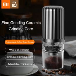 Irrigator Xiaomi Youpin Electric Coffee Grinder USB Charging Thickness Adjustable Ceramic Grinding Core Professional Coffee Bean Grinder