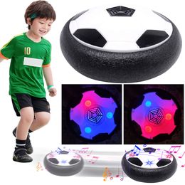 LED Light Floating Football Toy Musical Hover Soccer Ball Flashing Air Power Training Ball Kids Outdoor Indoor Sport Games Toy