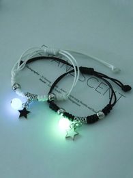 2pcs Luminous Couple Star Handmade Braided Bracelet