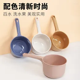 Storage Bottles Household Kitchen Ladle Thickened Plastic Long Handle Water Shell Spoon Children's Shampoo