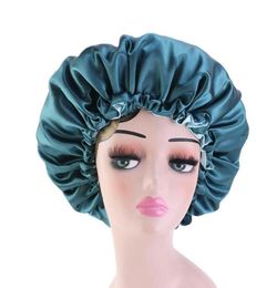 Hair Clips Barrettes Adjust Caps Satin Bonnet Double Layer Waterproof Sleep Night Cap Head Jewellery For Curly Springy Styling Acc9535610
