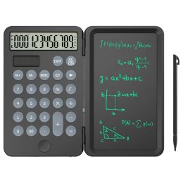 Calculators Solar Calculator With Writing Tablet Mute Portable And Foldable Desktop Calculator Drawing Pad For Office Meeting