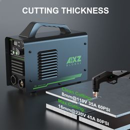 AIXZ Plasma Cutter, Non-Touch Pilot ARC AIC45 45Amps DC Air Plasma Cutting Machine 220V Digital Plasma Cutter Clean Cut 16mm