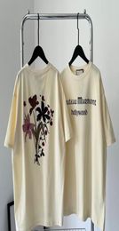 2023 Devil Chateau T Shirt Marmont Flower Clothing Homme T Shirts Men Women Designer High Street Print Tee Top2500699