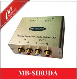 Passive Stereo HiFi Audio Isolation Splitter Audio spltter stereo audio distributor7356875