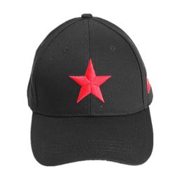 Fashion Designers Caps High Quality Red Five Pointed Star National Flag Embroidered Baseball Hat Mens and Womens Outdoor Casual Pe6296245