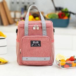 Storage Bags Large Capacity Lunch Bag Women Picnic Food Thermal Pouch Waterproof Office Bring Meals Cooler Handbag Accessories Items